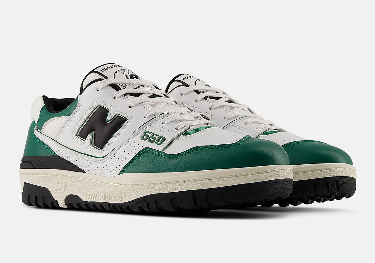 New Balance 550 White Green Black Mg550wge 6