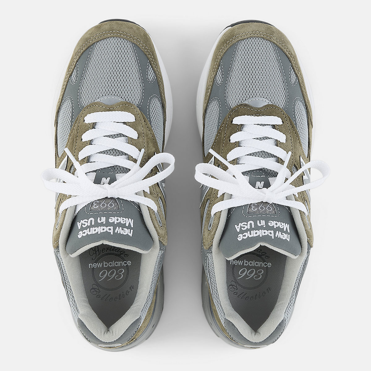 New Balance 993 Made In Usa Covert Green Medium Grey U993cg 6