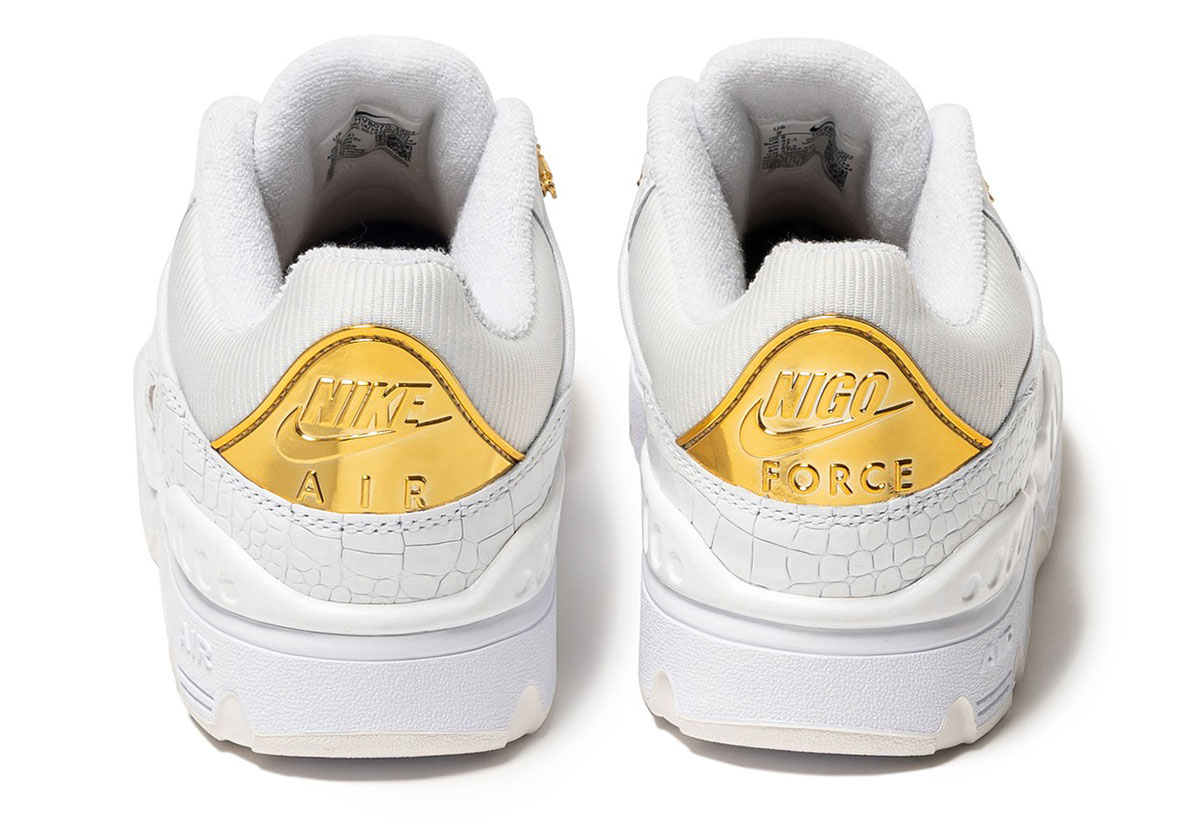 Nigo Air Force 3 White Gold 2