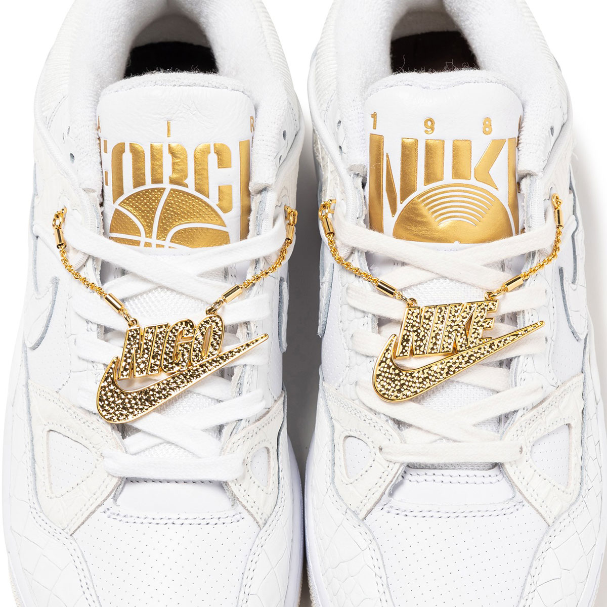 Nigo Air Force 3 White Gold 5