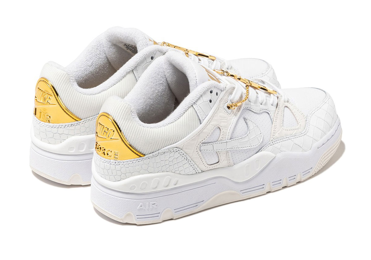 Nigo Air Force 3 White Gold 9