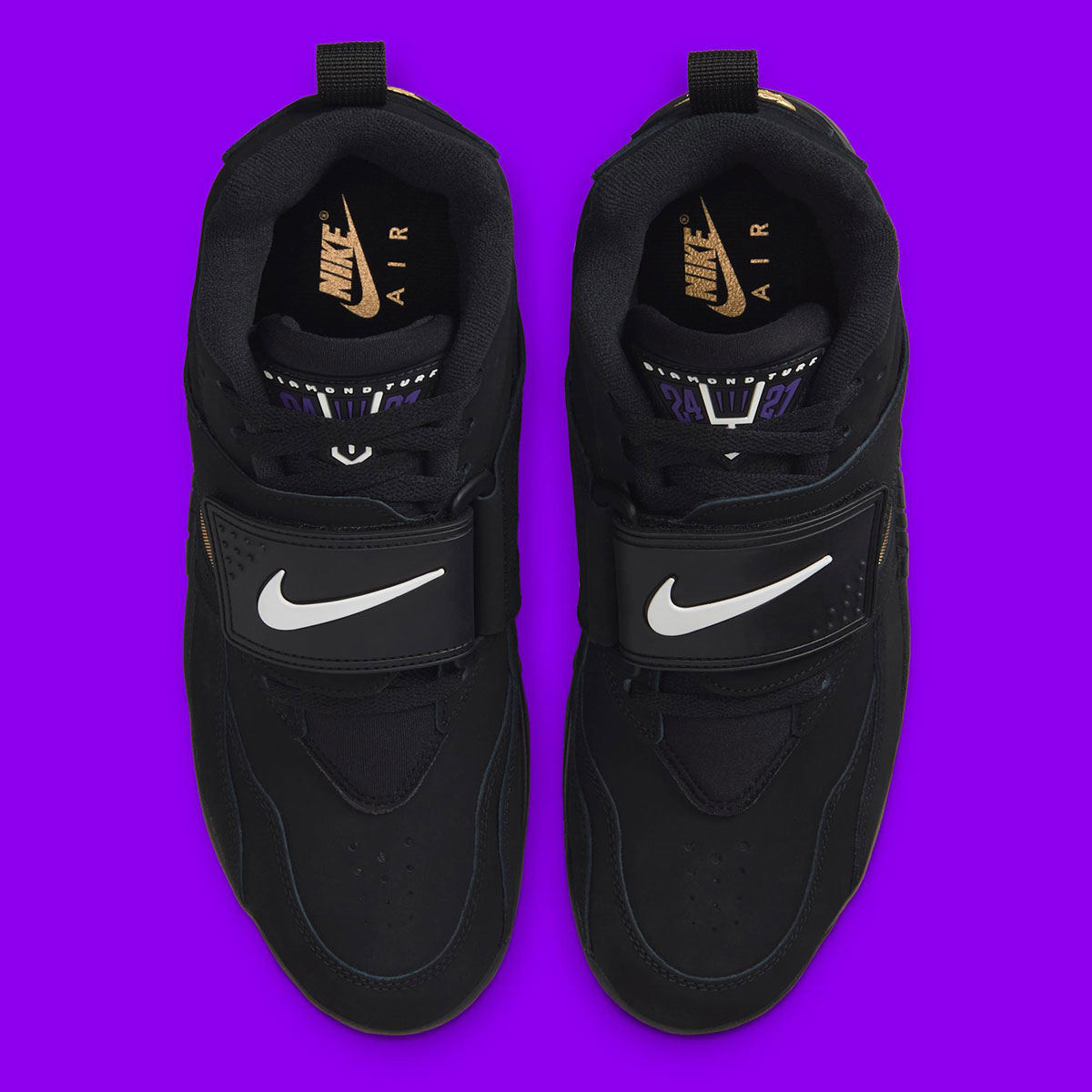 Nike Air Diamond Turf Ravens Hv2282 001 1