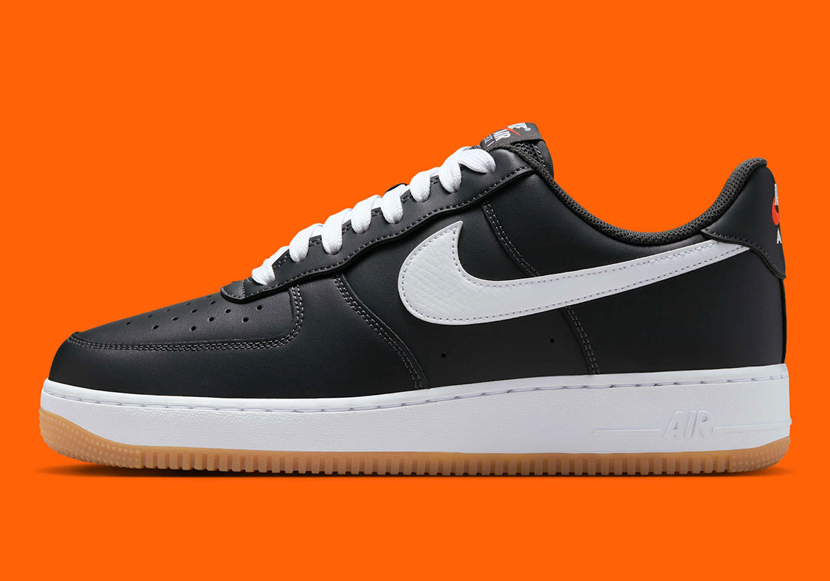Nike Air Force 1 Low Anthracite White Gum Yellow Safety Orange Ii7630 001 1