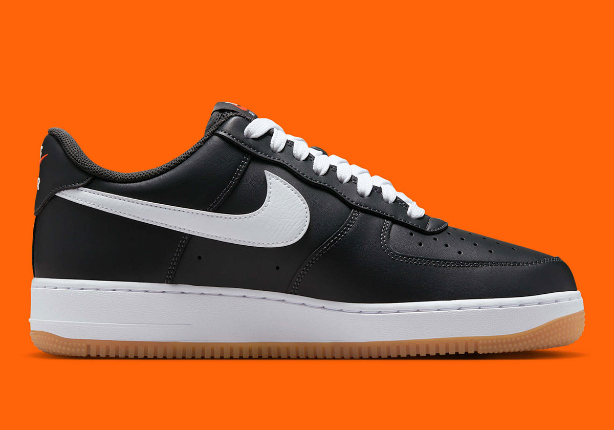 Nike Air Force 1 Low Anthracite White Gum Yellow Safety Orange Ii7630 001 3