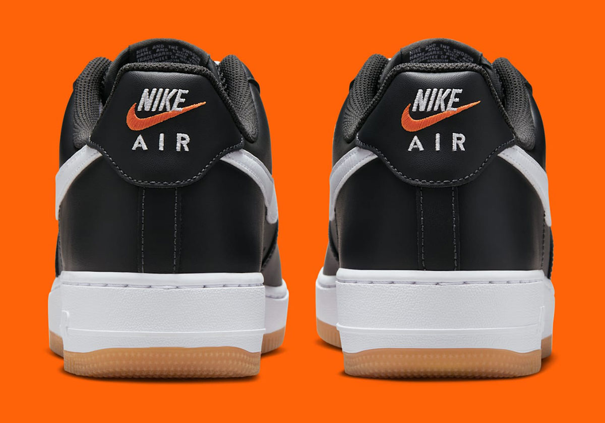 Nike Air Force 1 Low Anthracite White Gum Yellow Safety Orange Ii7630 001 7