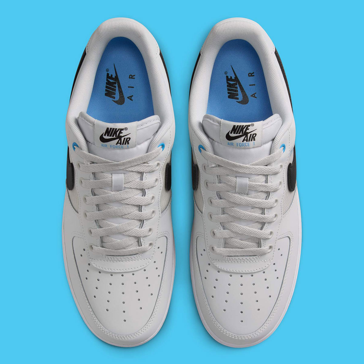 Nike Air Force 1 Low Grey Black University Blue Ih4462 001 1
