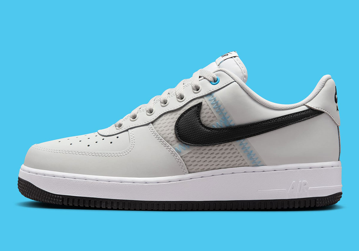 Nike Air Force 1 Low Grey Black University Blue Ih4462 001 2