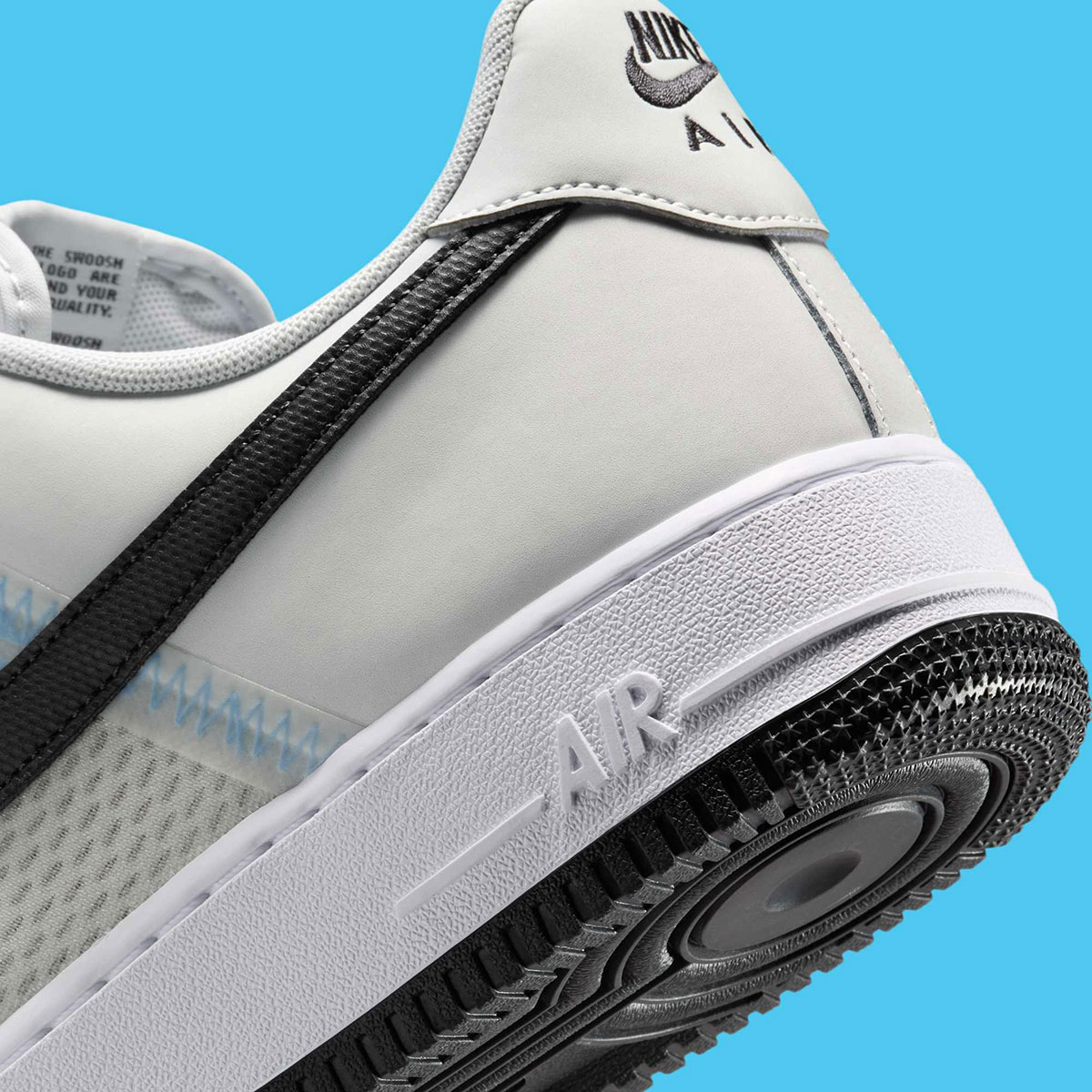 Nike Air Force 1 Low Grey Black University Blue Ih4462 001 4