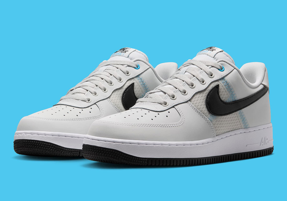 Nike Air Force 1 Low Grey Black University Blue Ih4462 001 6