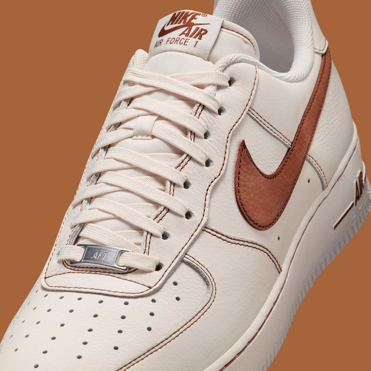 Nike Air Force 1 Low Ivory Saddle Brown Hq2037 101 2