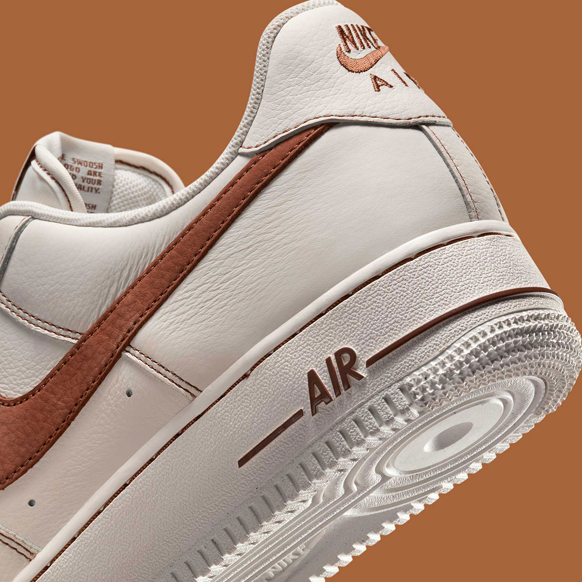 Nike Air Force 1 Low Ivory Saddle Brown Hq2037 101 5