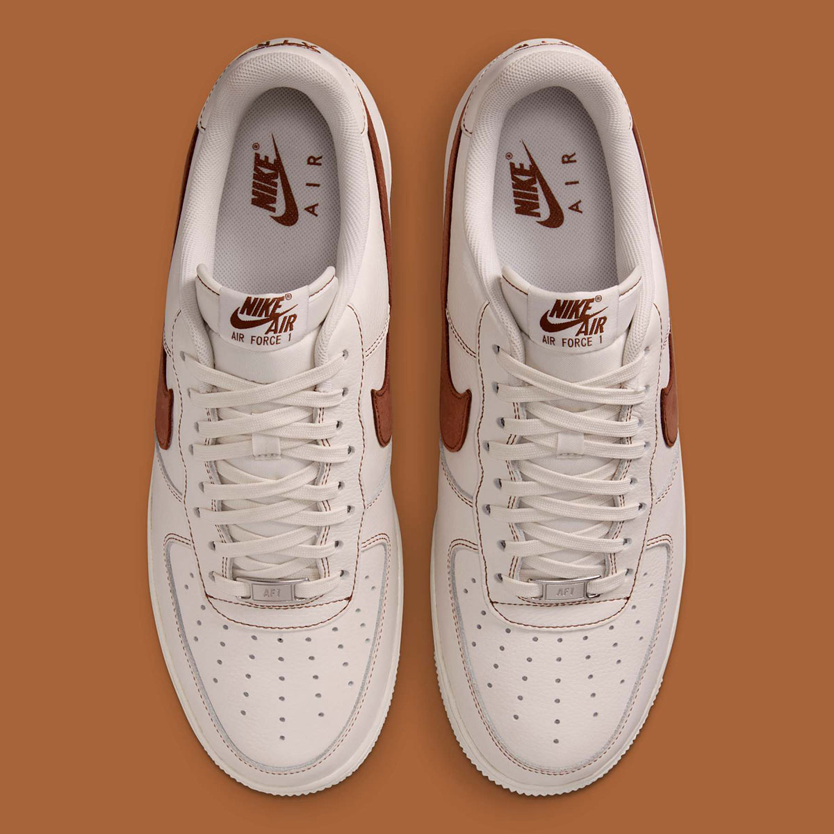 Nike Air Force 1 Low Ivory Saddle Brown Hq2037 101 6