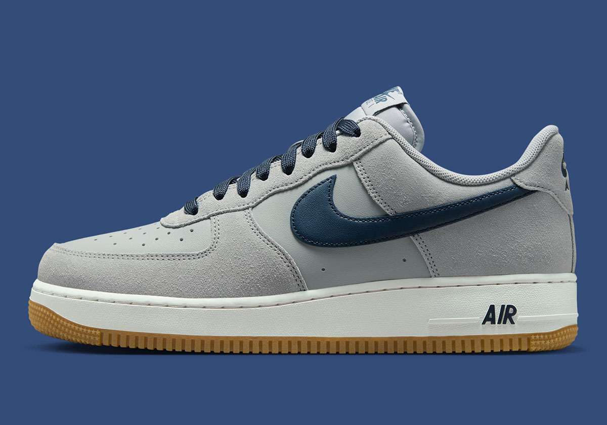 Nike Air Force 1 Low Light Smoke Grey Armory Navy Gum Light Brown Ib6388 003 3