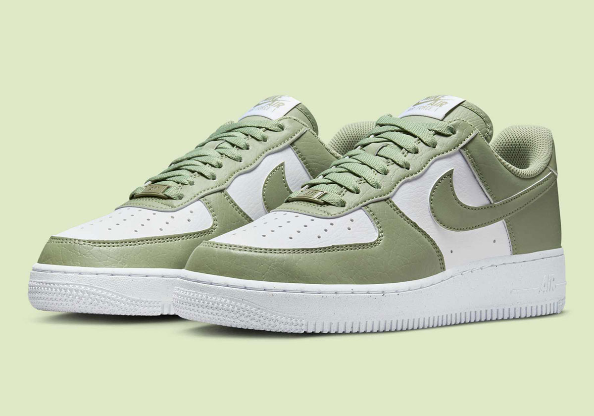 Nike Drips "Oil Green" On The Air Force 1 Low Next Nature