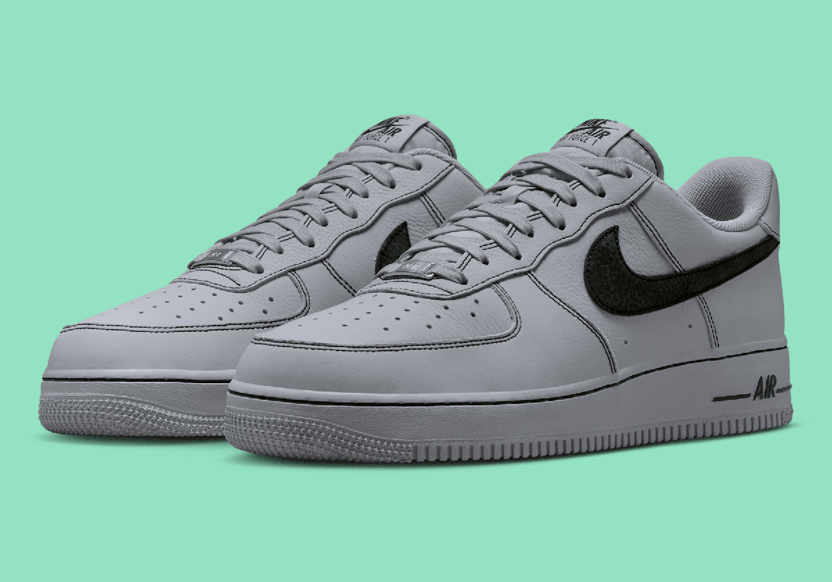 The Nike Air Force 1 Low “Wolf Grey” Nabs Bold Black Outlines