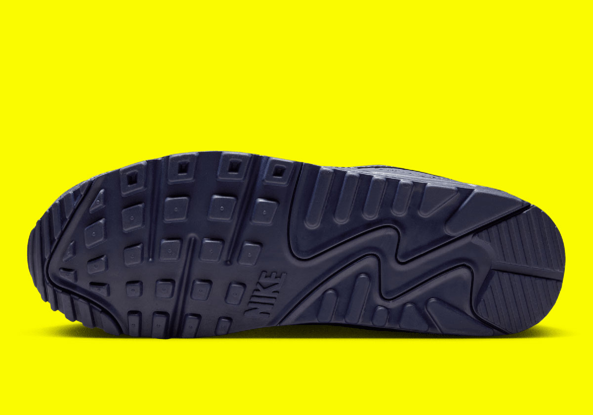 Nike Air Max 90 Lemon Venom Blackened Blue Hyper Crimson Laser Orange Dm0029 700 3
