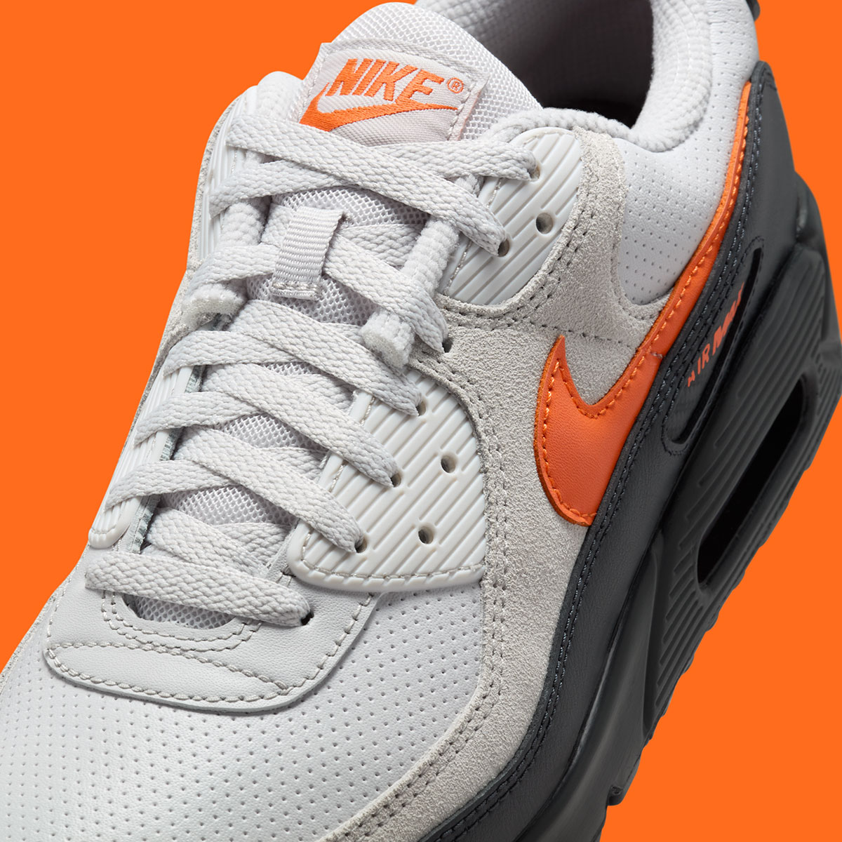 Nike Air Max 90 Vast Grey Black Total Orange If0670 003 1