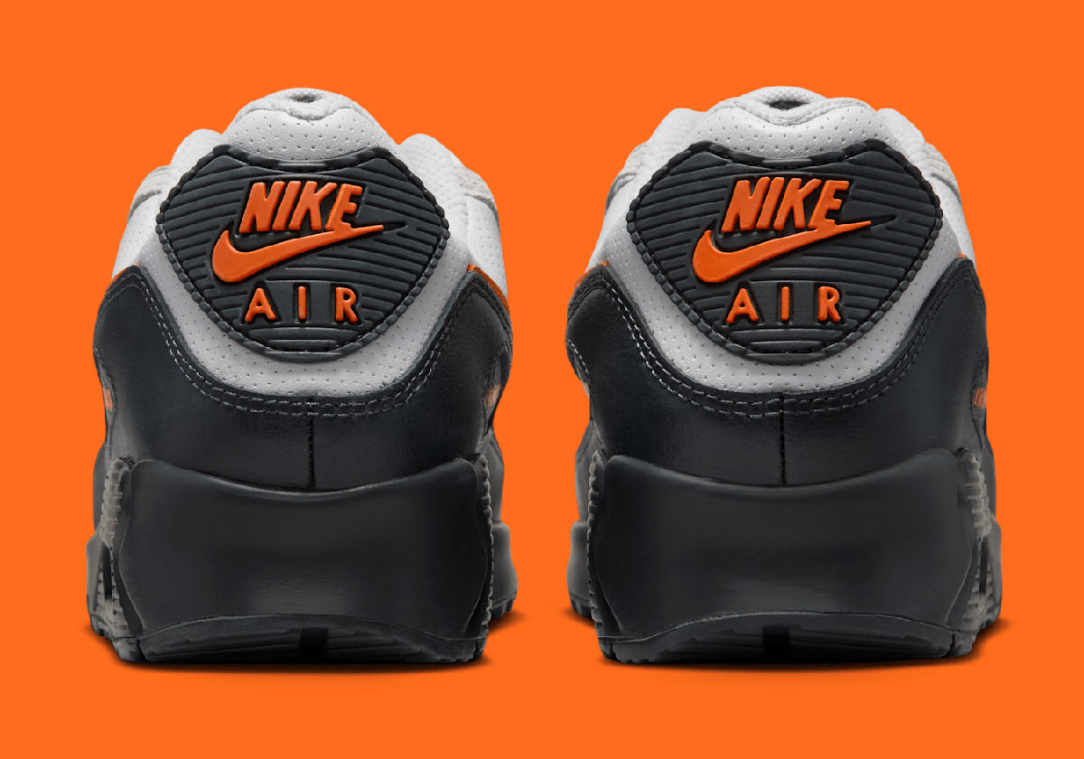 Nike Air Max 90 Vast Grey Black Total Orange If0670 003 3
