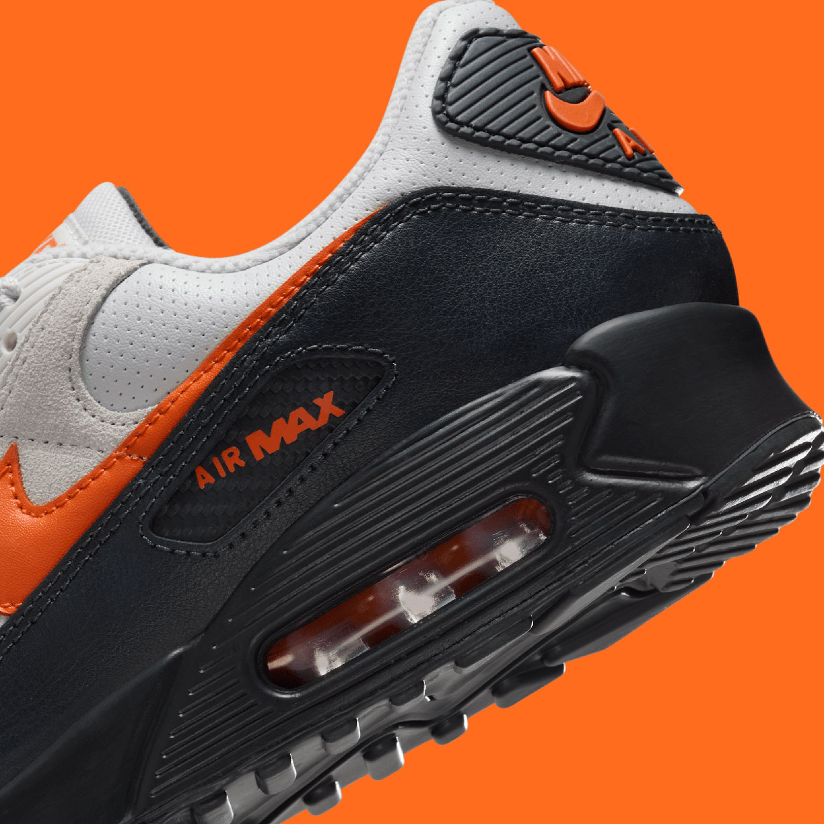 Nike Air Max 90 Vast Grey Black Total Orange If0670 003 5