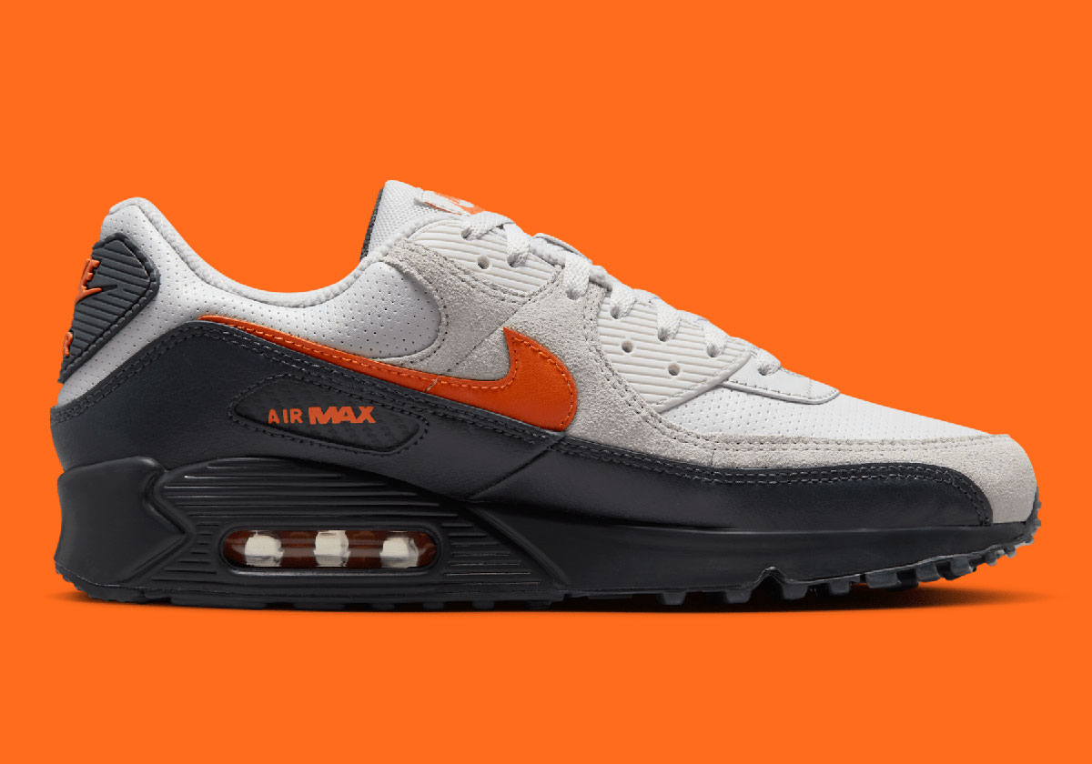 Nike Air Max 90 Vast Grey Black Total Orange If0670 003 8