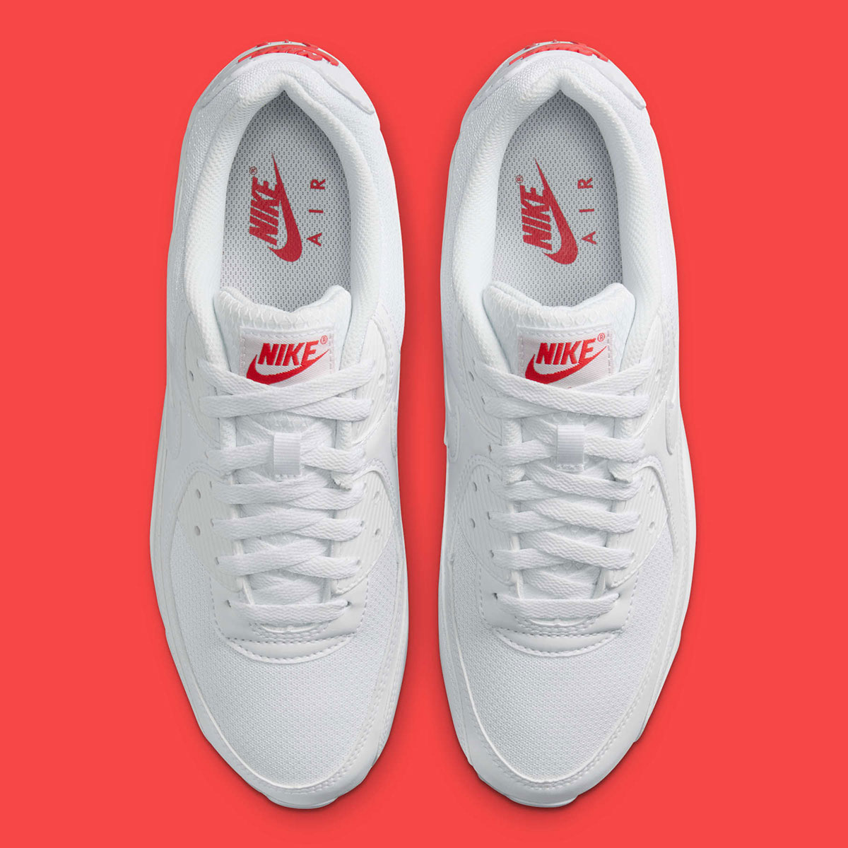Nike Air Max 90 White Light Crimson Dm0029 118 6