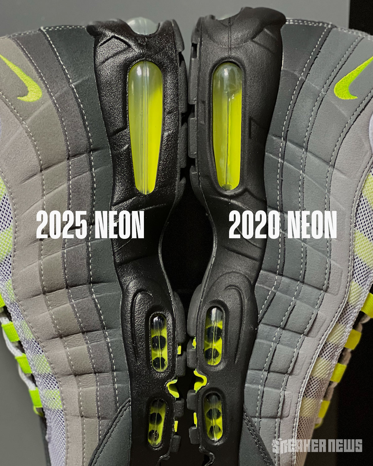 Nike Air Max 95 Og Neon Comparison 2025 2020 11 08e363