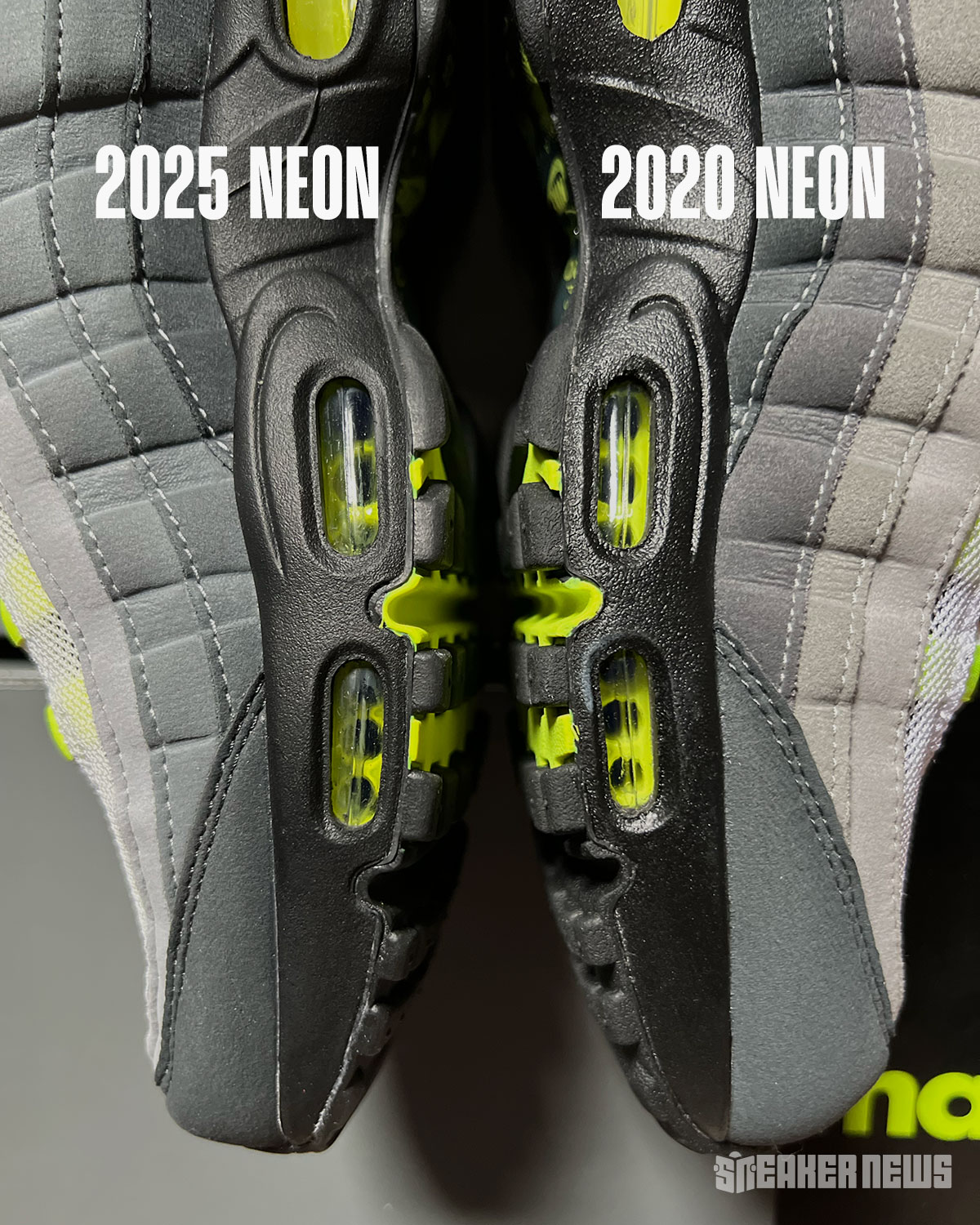Nike Air Max 95 Og Neon Comparison 2025 2020 12 00d365