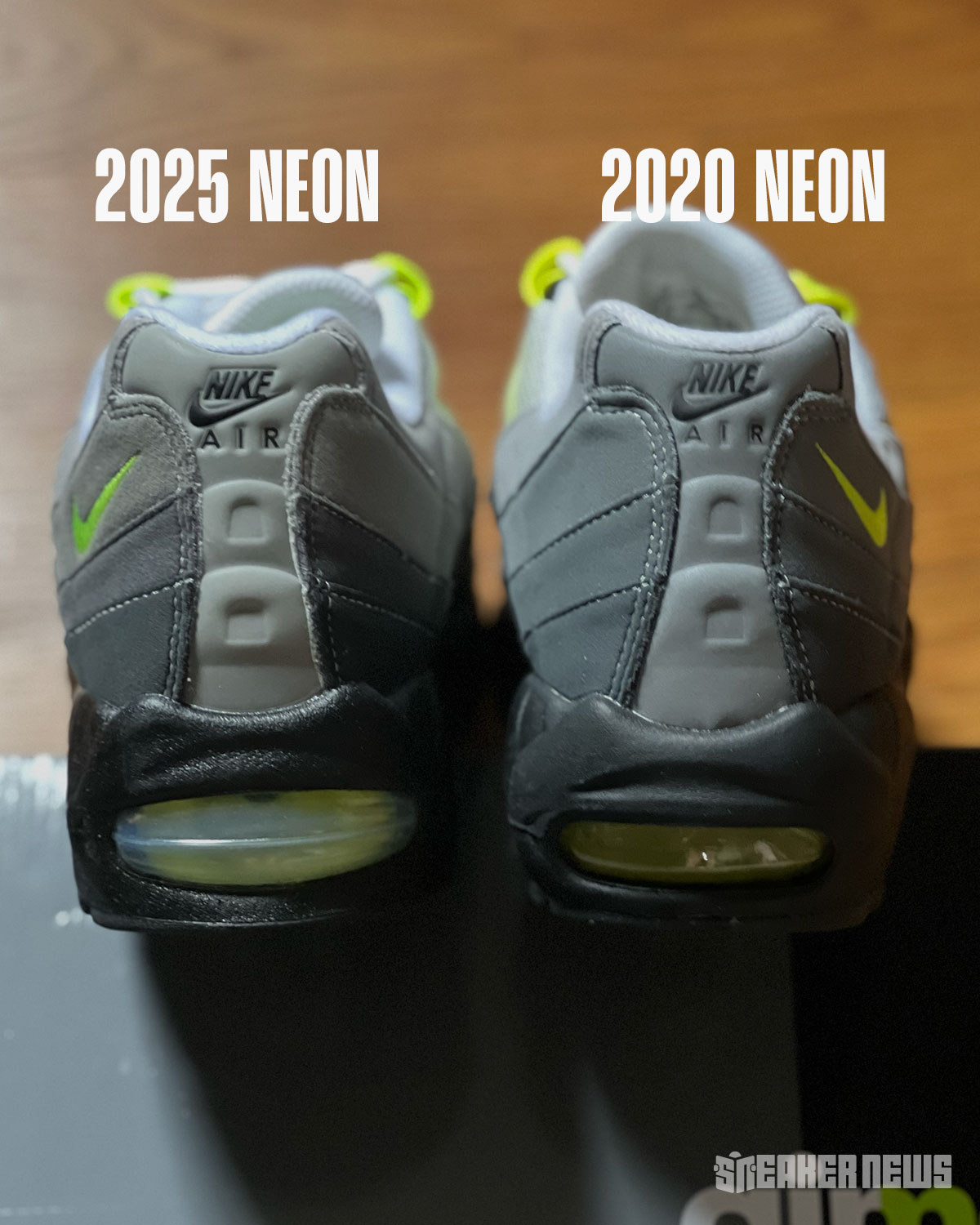 Nike Air Max 95 Og Neon Comparison 2025 2020 8 E708fc