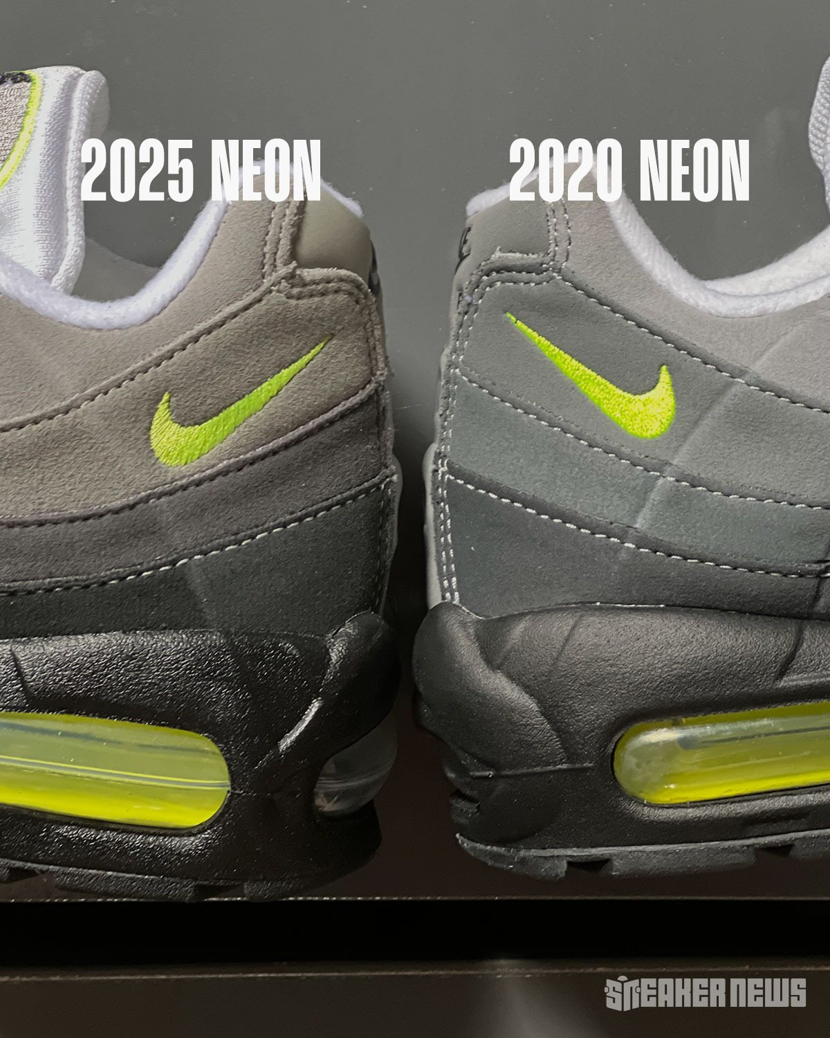 Nike Air Max 95 Og Neon Comparison 2025 2020 9 D02859