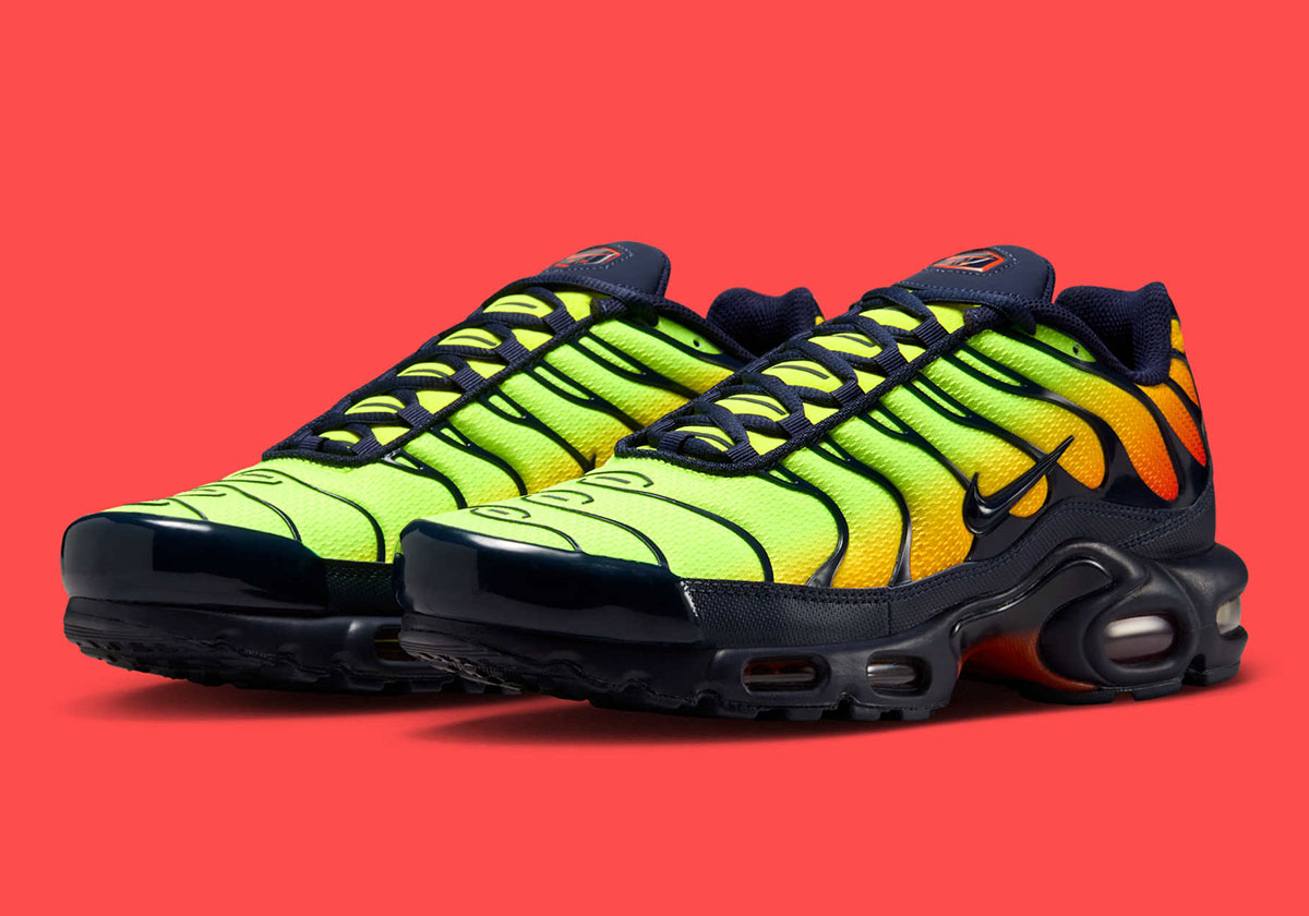 Nike Air Max Plus Lemon Venom Hyper Crimson Laser Orange Blackened Blue Dm0032 701 7