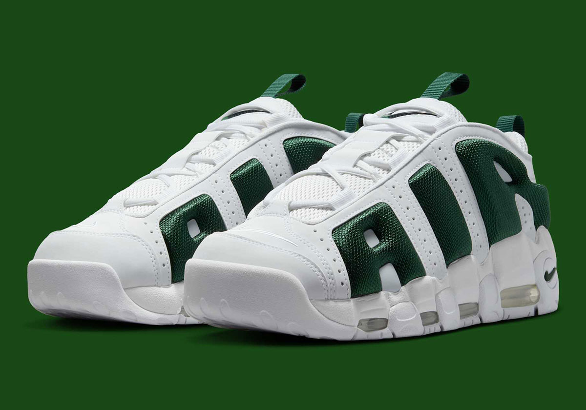 The Nike Air More Uptempo Low Wears "Celtics" Colors