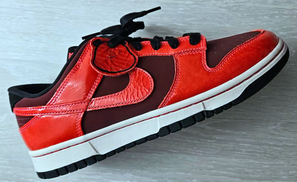 Nike Dunk Low Panda Dark Team Red University Red Solar Red Silt Red 1