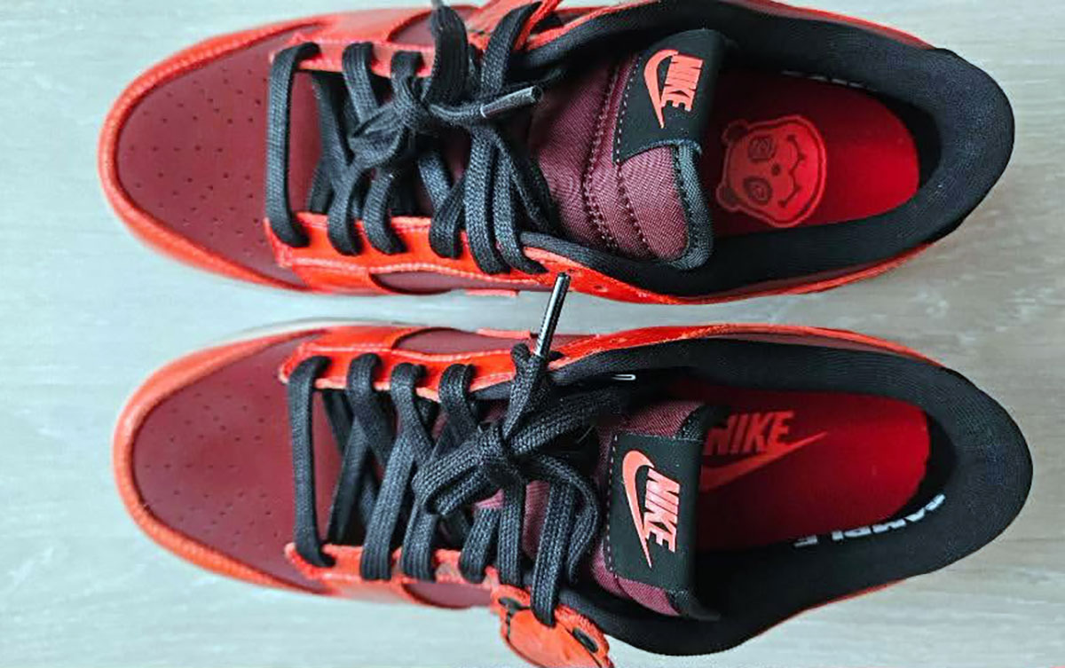 Nike Dunk Low Panda Dark Team Red University Red Solar Red Silt Red 2
