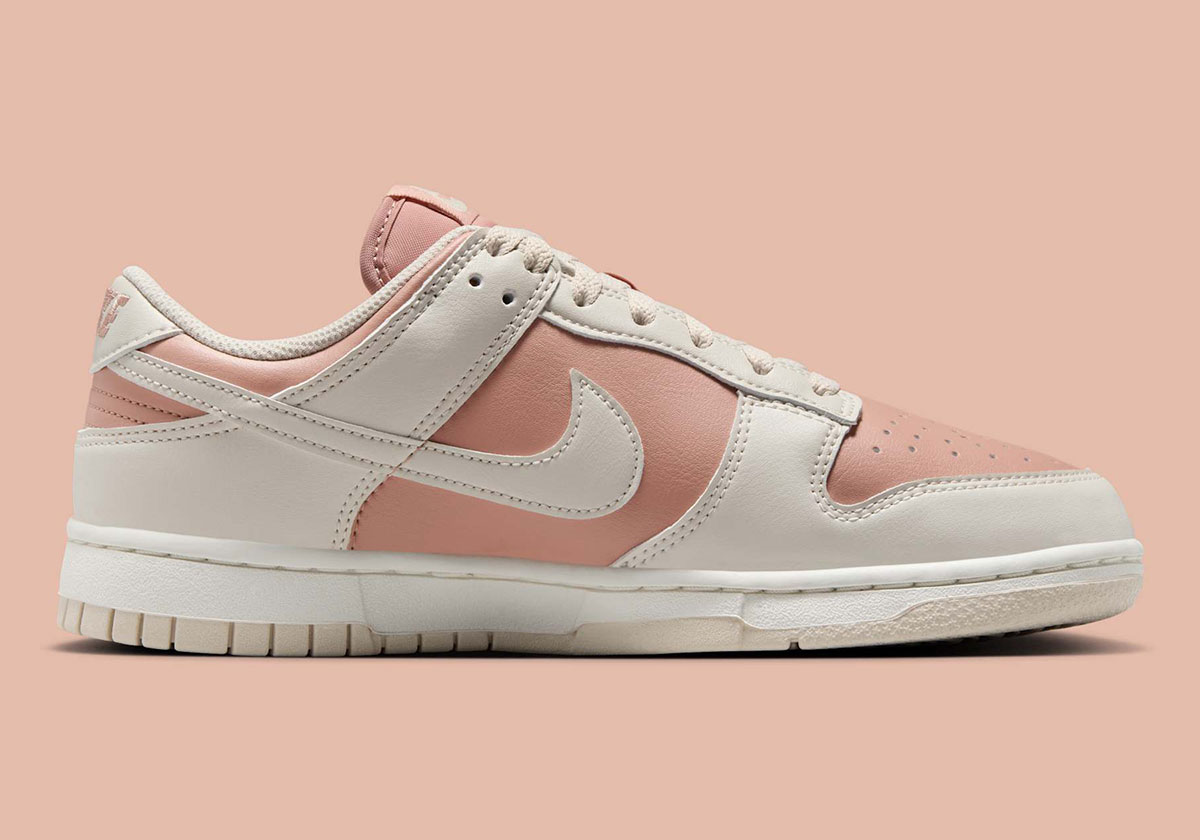 Nike Dunk Low Particle Pink Light Orewood Brown Sail 2