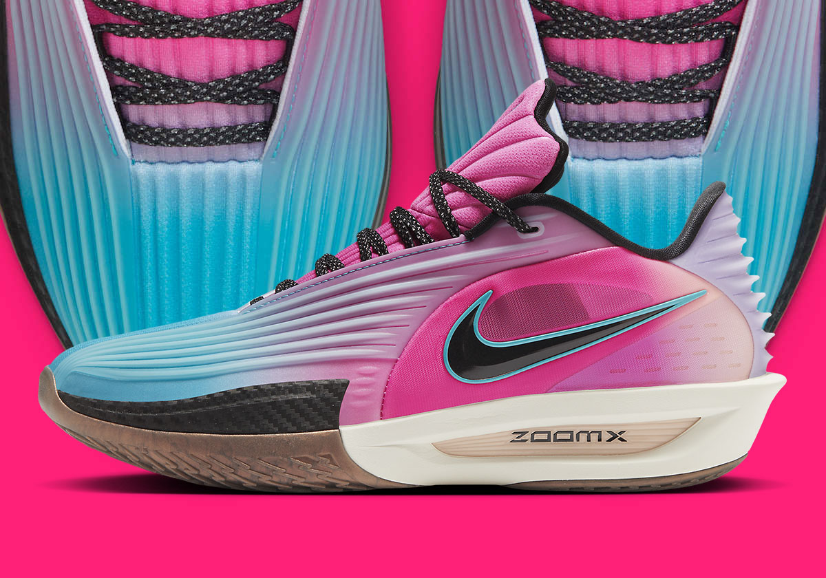 The Nike Zoom GT Cut 3 Turbo Sports "South Beach" Colors
