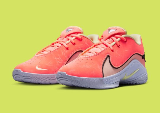 Nike Serves Up A Kids-Exclusive LeBron 22 “Bright Mango”