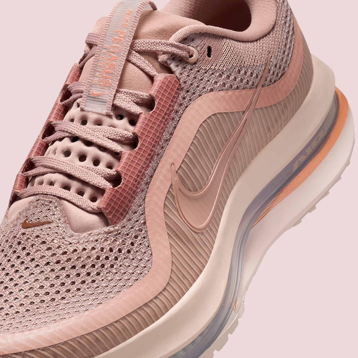 Nike Pegasus Premium Particle Pink Metallic Rose Gold Slit Red Metallic Silver Hq2593 603 3