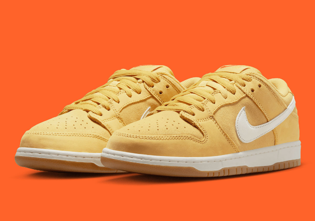 Official Images Of The Nike SB Dunk Low “Saturn Gold”