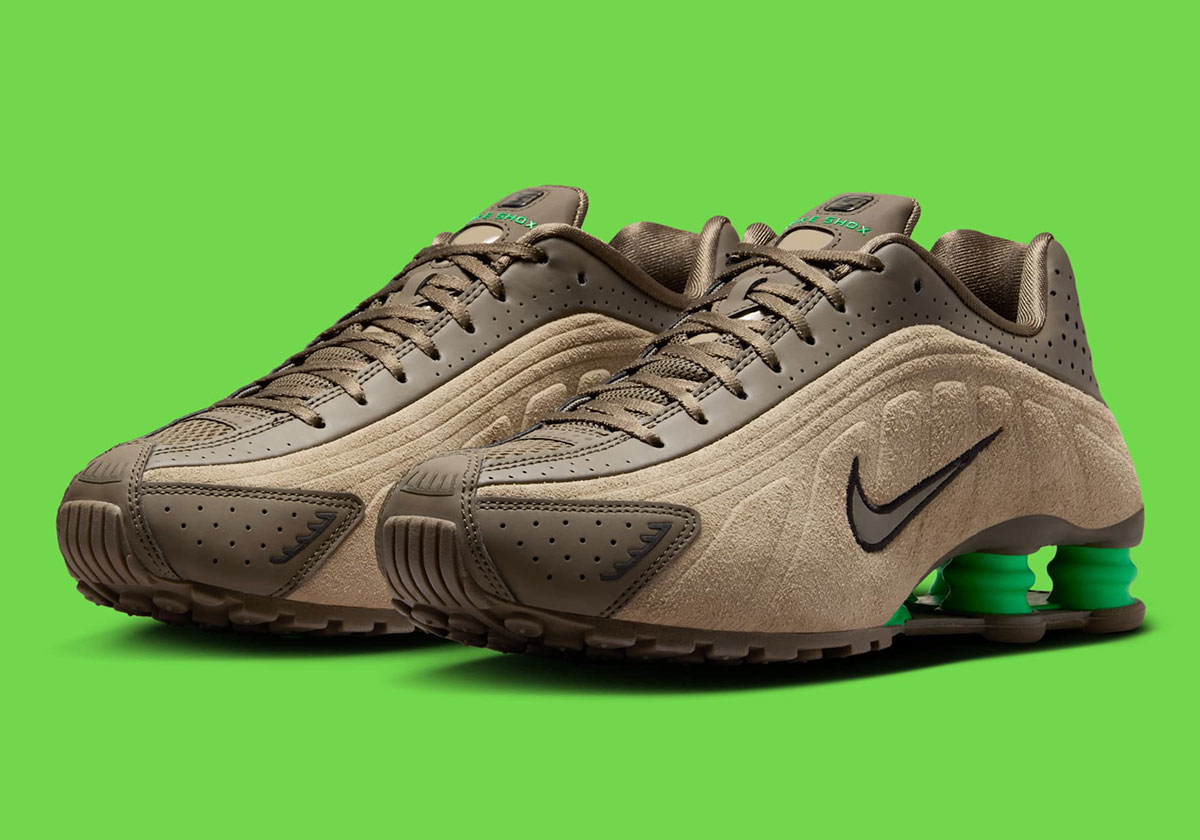 The Suede Takeover Of The Nike Shox R4 Continues In Brown And Green