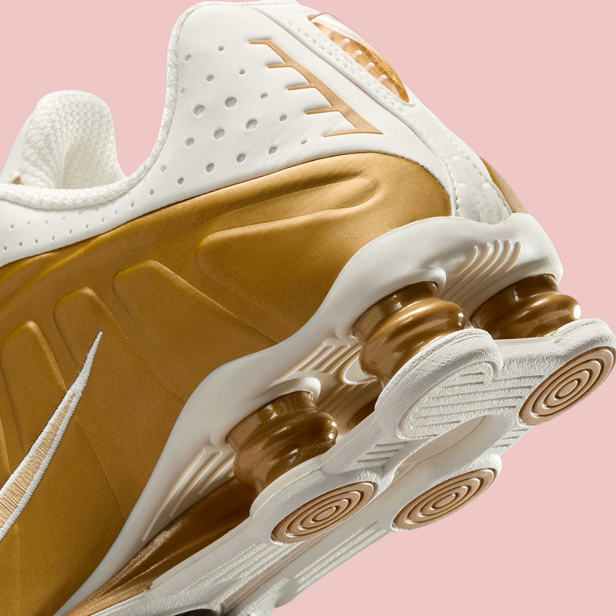 Nike Shox R4 Soft Metallic Gold Pink Ar3565 010 5