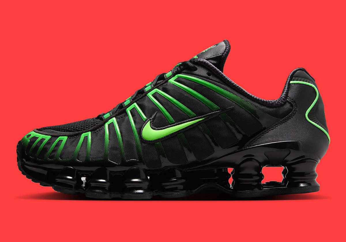 Nike Shox Tl Black Electric Green Av3595 012 6
