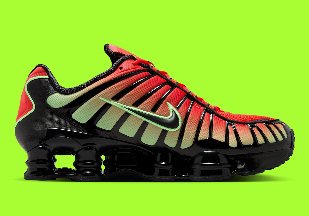 Nike Shox Tl Light Crimson Volt Black Av3595 601 7