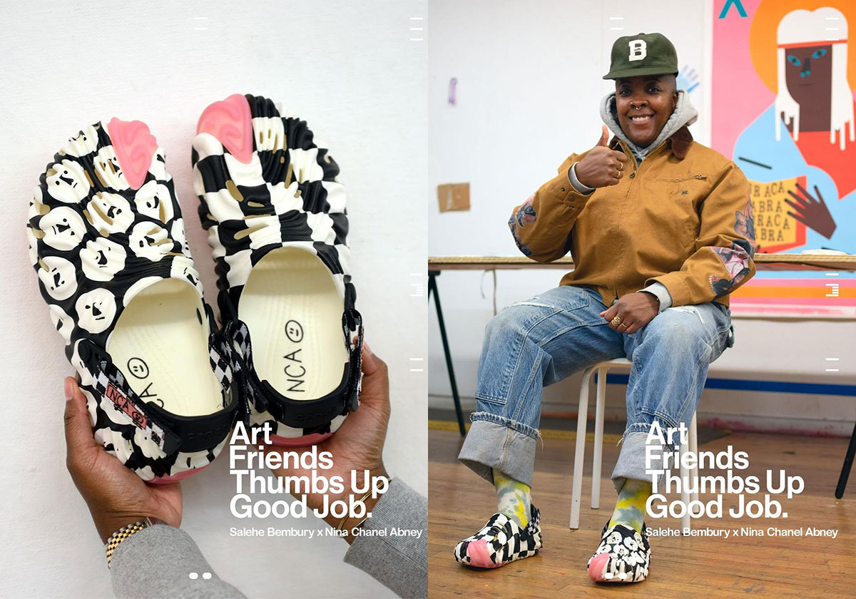 Salehe Bembury And Nina Chanel Abney Collide For A Checkered Crocs Pollex Clog