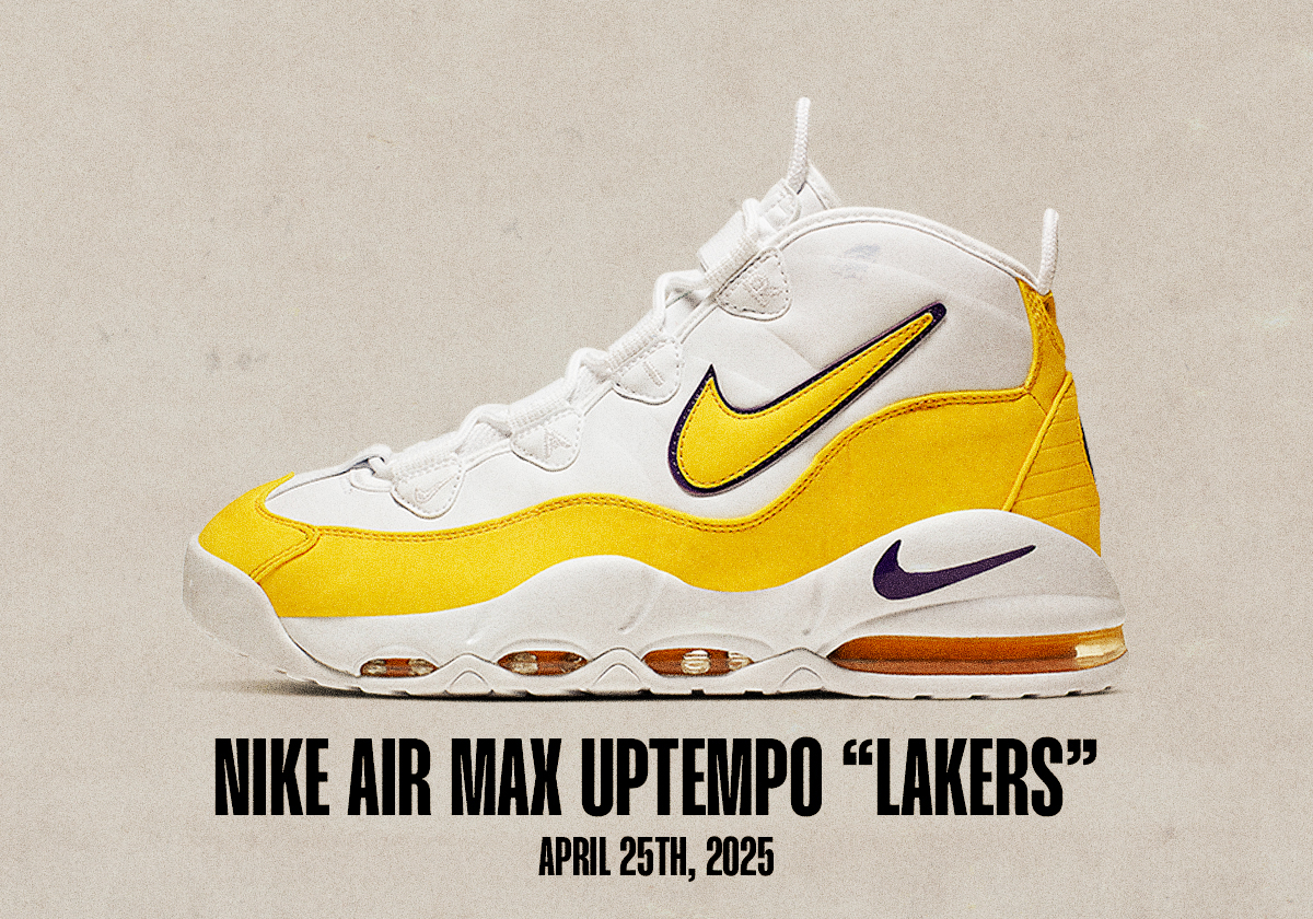 Sneaker Releases April 20 April 26 Nike Air Max Uptempo Lakers