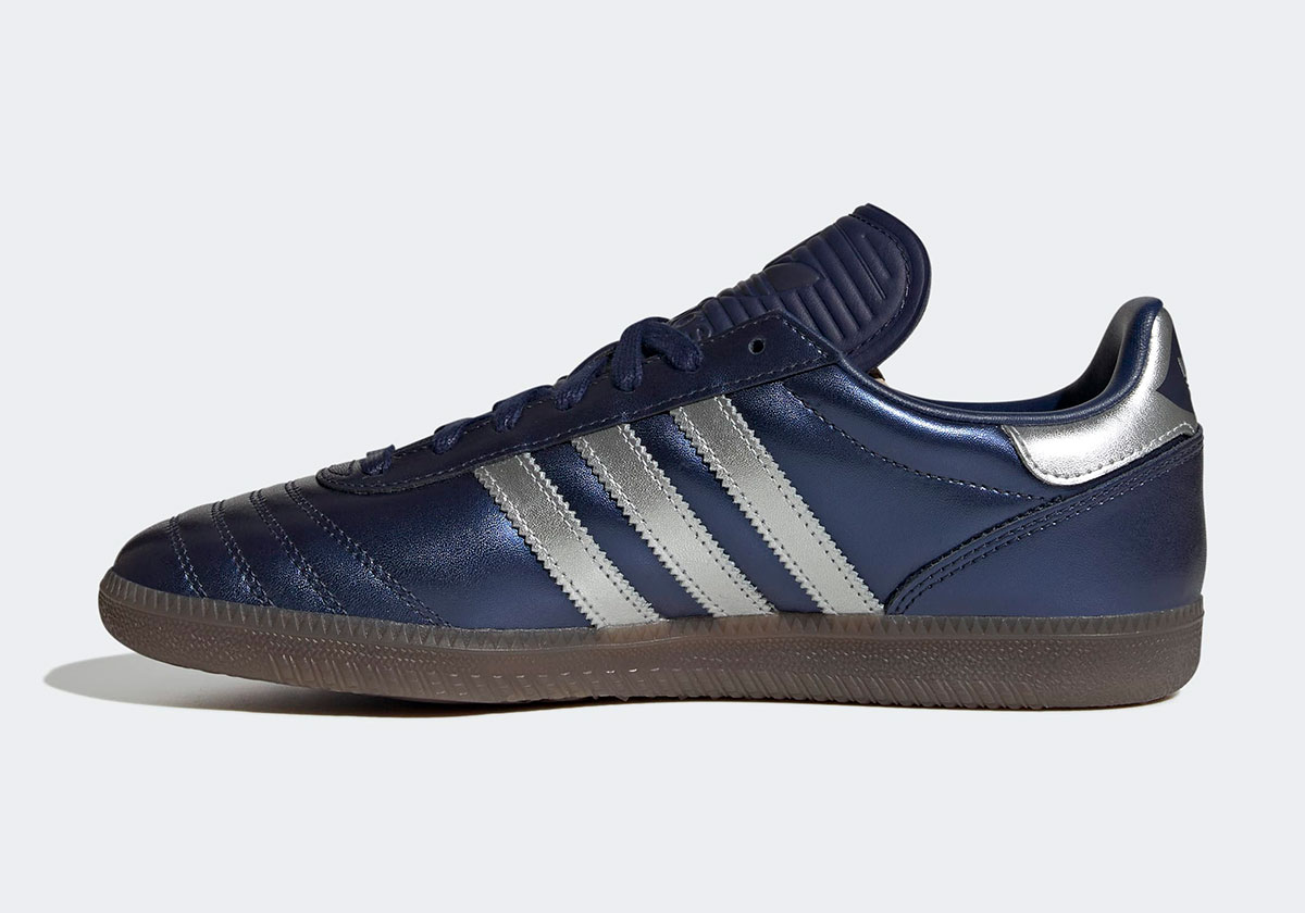 Adidas Samba Metallic Blue Jr2180 4