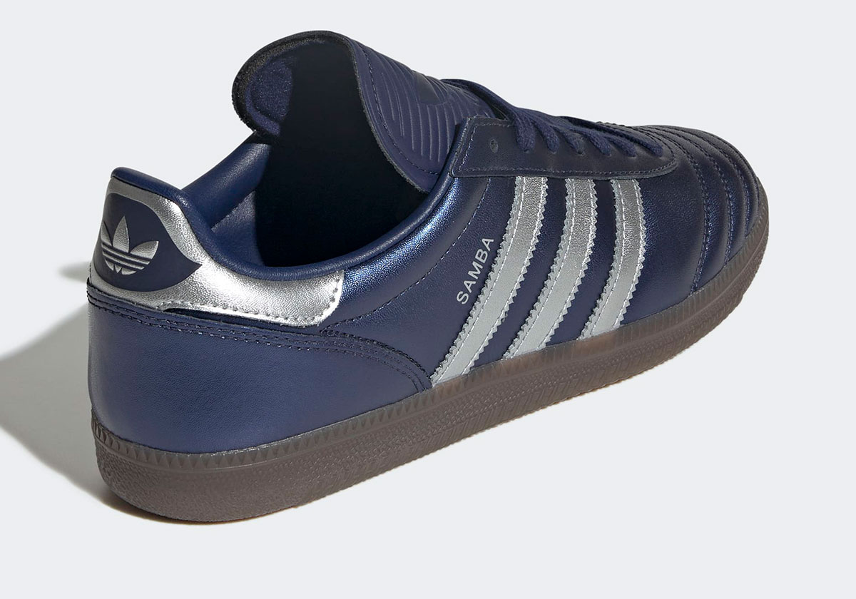 Adidas Samba Metallic Blue Jr2180 6