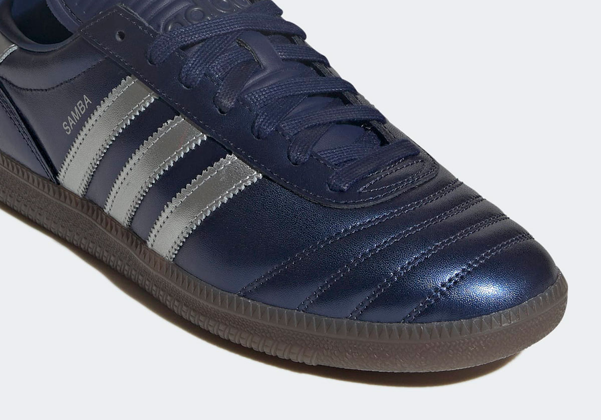 Adidas Samba Metallic Blue Jr2180 9
