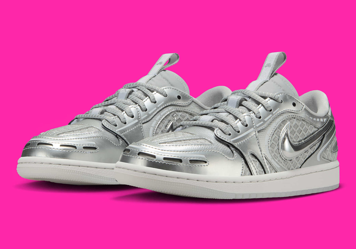 Air Jordan 1 Low Mm V3 Neutral Grey Metallic Silver Pewter Grey Hq2186 002 5