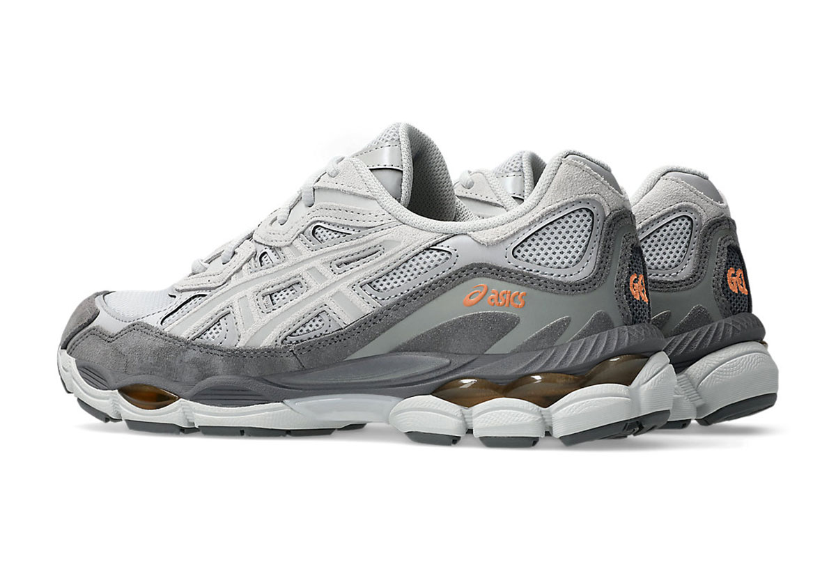 Asics Gel Nyc Cloud Grey Cement Grey Orange 1203a383 026 2