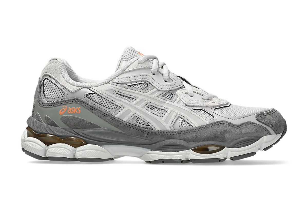 Asics Gel Nyc Cloud Grey Cement Grey Orange 1203a383 026 3